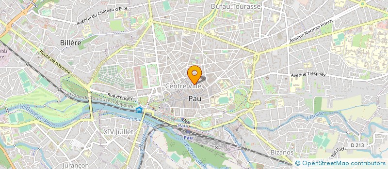 localisation de l'entreprise CTE ENTR CAISSE EPARGNE PAYS ADOUR à PAU