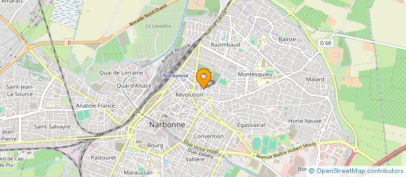 localisation de l'entreprise CTE ENTR CE VIVENDIS UNIVERSAL  NARBONNE