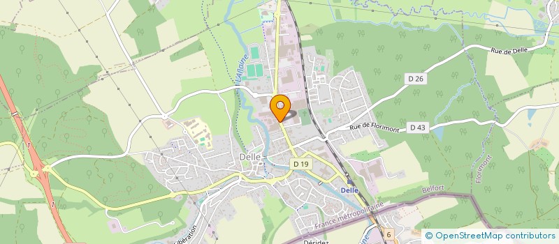 localisation de l'entreprise CTE ENTR VON ROLL ISOLA FRANCE à DELLE