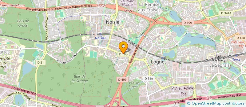 localisation de l'entreprise CTE ETS CTRE ADMINISTRAT MARNE LA VALLEE à NOISIEL