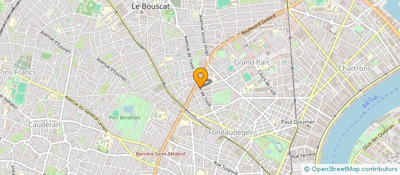 localisation de l'entreprise CTE ETS SHELL FRANCE ZONE SUD OUEST à BORDEAUX