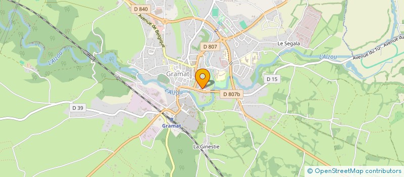localisation de l'entreprise CTE EUROP RESTAURATION BOIS SUD OUEST à GRAMAT