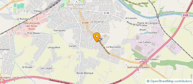 localisation de l'entreprise CTE FETES ANIMATIONS ST SULPICE à SAINT-SULPICE-LA-POINTE