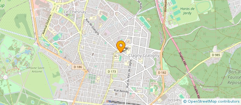 localisation de l'entreprise CTE FRANCAIS P DE COUBERTIN à VERSAILLES
