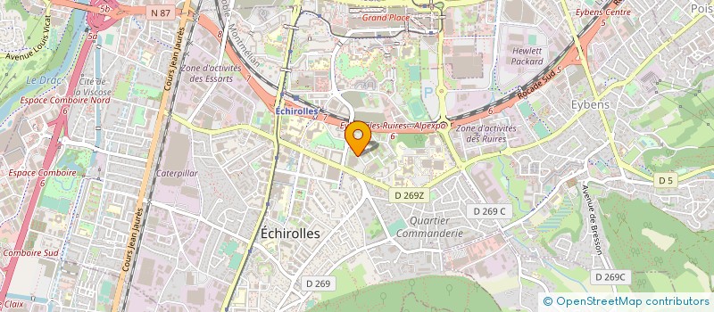 localisation de l'entreprise CTE GRENOBLE à ECHIROLLES