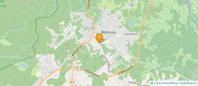 localisation de l'entreprise CTE GUYANE POUR SINISTRES GUYANA  MATOURY