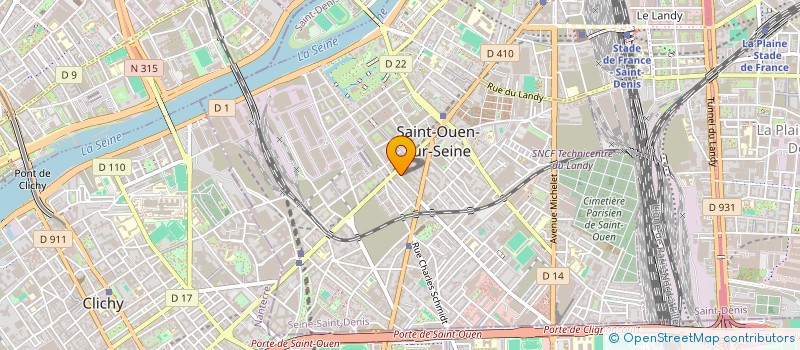 localisation de l'entreprise CTE INFORMATION DROITS EUROPEENS CONSEIL à SAINT-OUEN-SUR-SEINE