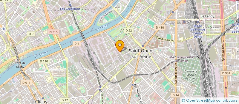 localisation de l'entreprise CTE INTER-ENTREP ALSTHOM REGION PARISIEN à SAINT-OUEN-SUR-SEINE
