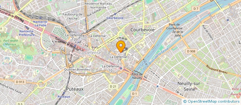 localisation de l'entreprise CTE INTERFEDERAL CFECGC DU GPE ST GOBAIN à COURBEVOIE