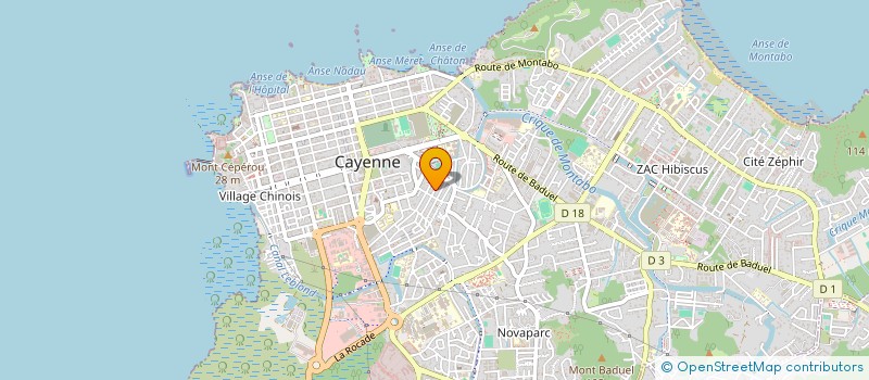 localisation de l'entreprise CTE LIAISON LUTTE ANALPHABETISME ILLETRI  CAYENNE