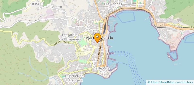 localisation de l'entreprise CTE LOCAL OEUV SOCIALES ADM PENITENTAIRE  AJACCIO