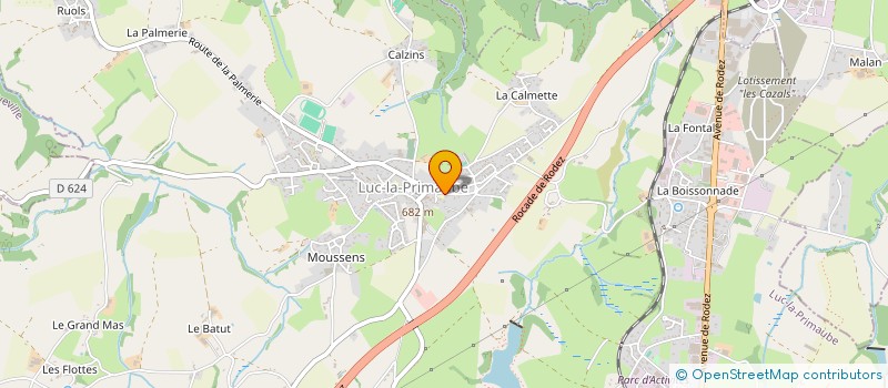 localisation de l'entreprise CTE MEMORIAL DES AVEYRONNAIS....  LUC-LA-PRIMAUBE