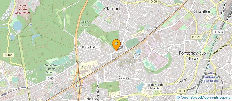 localisation de l'entreprise CTE NOMENCLATURE GENETIQUE OVINS CAPRINS à CLAMART