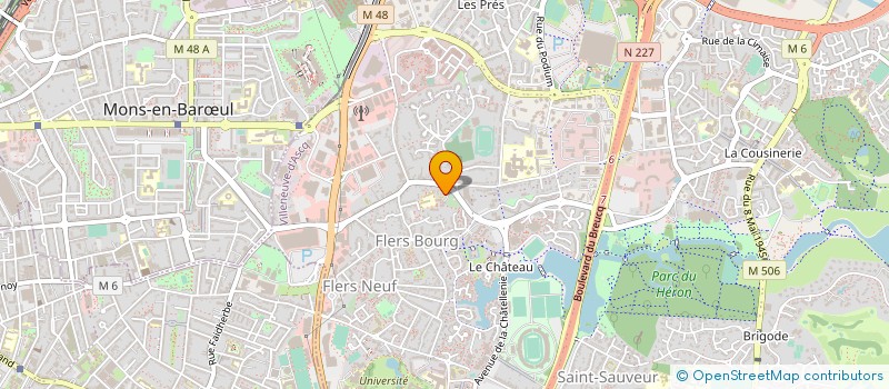 localisation de l'entreprise CTE  NORD FEDER FRANC SAUVETAGE SECOURIS  VILLENEUVE-D'ASCQ