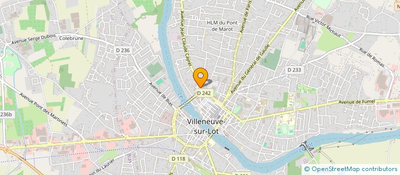 localisation de l'entreprise CTE OEUVRES SOC PERSONNEL COMMUNAL à VILLENEUVE-SUR-LOT