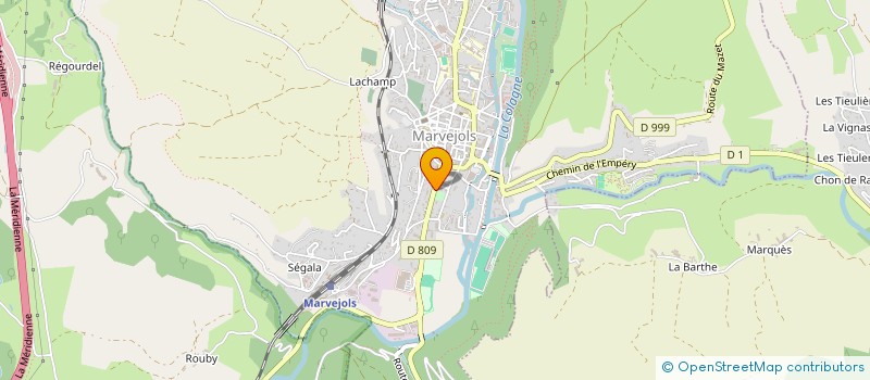 localisation de l'entreprise CTE OEUVRES SOCIALES EMPLOYES MARVEJOLS à MARVEJOLS