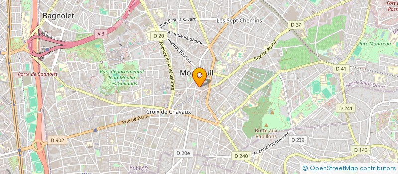 localisation de l'entreprise CTE OEUVRES SOCIALES PER COM MONTREUIL à MONTREUIL
