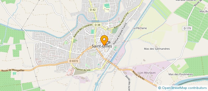localisation de l'entreprise CTE OEUVRES SOCIALES PERSONNEL COMMUNAL à ST GILLES