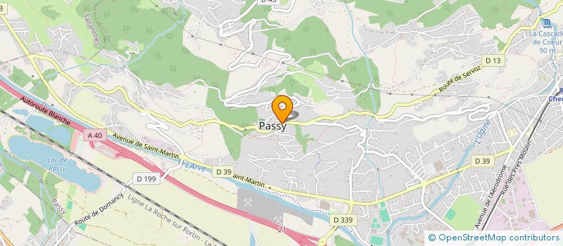 localisation de l'entreprise CTE ORG MANIF CINQ CONSEC EGL ND TTE GRA à PASSY