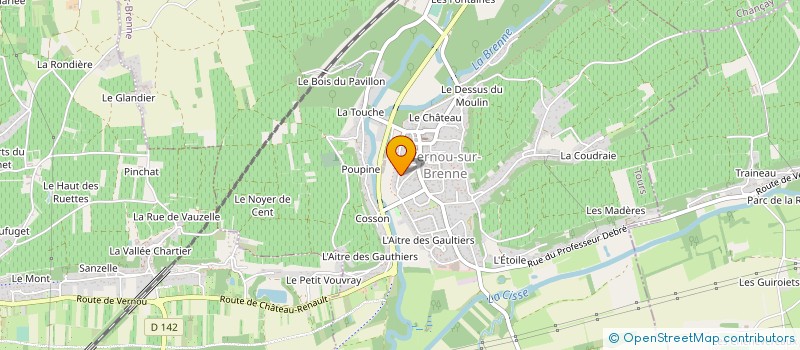 localisation de l'entreprise CTE ORGAN 17KM CYCLISTES ROCHECORBONNAIS  ROCHECORBON