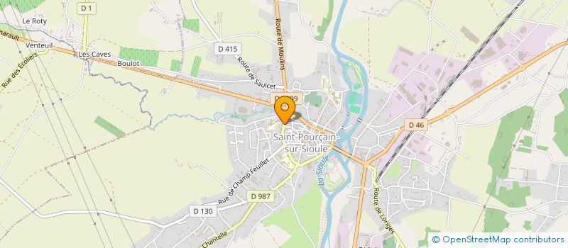 localisation de l'entreprise CTE ORGANISATION OLYMPIADES PERS AGEES  SAINT-POURCAIN-SUR-SIOULE