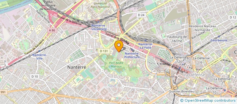localisation de l'entreprise CTE PARIS à NANTERRE