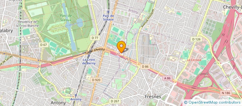 localisation de l'entreprise CTE PARRAINAGE MUTILES DE GUERRE VIETNAM à ANTONY