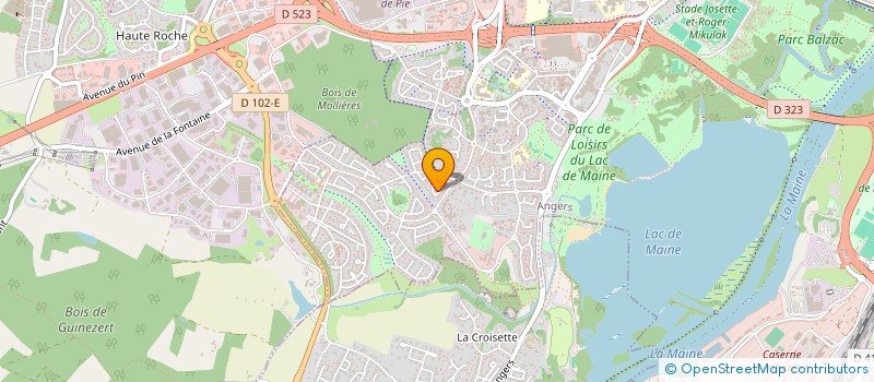 localisation de l'entreprise CTE REG AERONAUTIQUE DES PAYS DE LOIRE à ANGERS