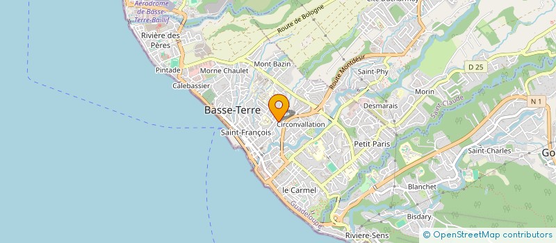 localisation de l'entreprise CTE REG PROMO DEVEL TWIRLING BATON CARAI à BASSE-TERRE
