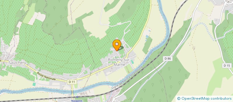 localisation de l'entreprise CTE SPORTIF DEP DE PECHE COUP DE L'AISNE  ROMENY-SUR-MARNE