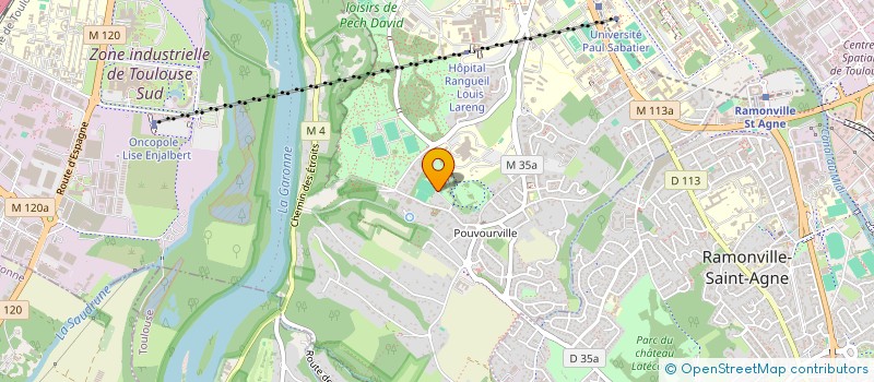 localisation de l'entreprise CTE SPORTS LOISIRS POUVOURVILLE à TOULOUSE