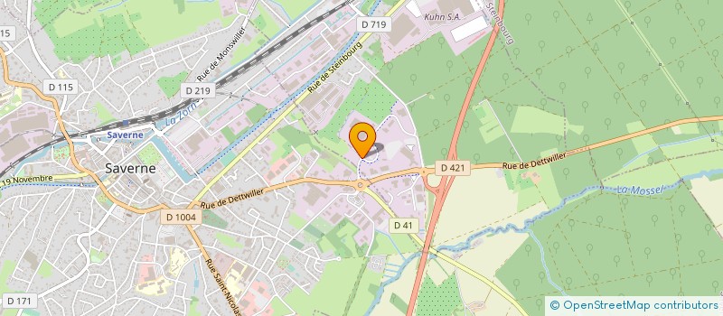 localisation de l'entreprise CTEAM LIGNES AERIENNES à MONSWILLER