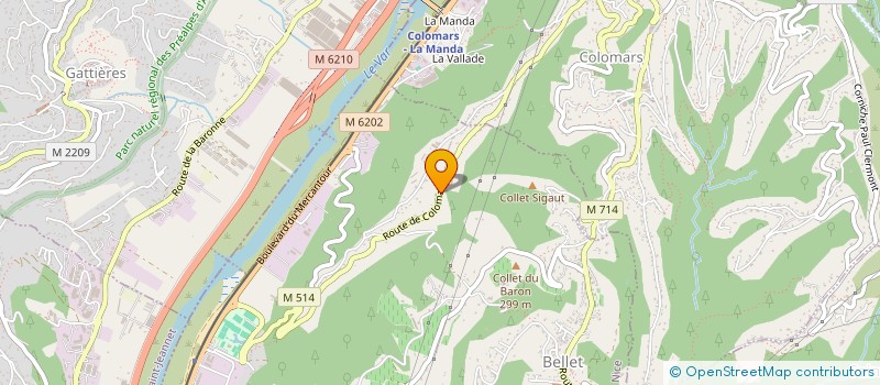 localisation de l'entreprise CTEG PACA à NICE