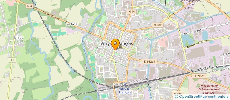 localisation de l'entreprise CTELEC à VITRY-LE-FRANCOIS