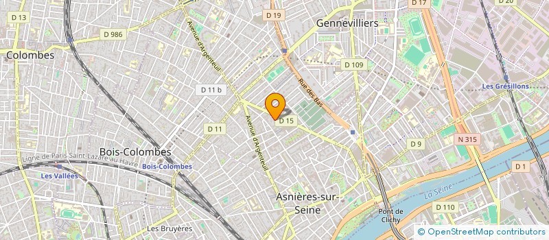 localisation de l'entreprise CTEMPO à BOIS-COLOMBES