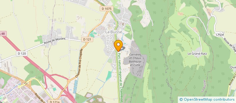 localisation de l'entreprise CTER à LA BUISSE