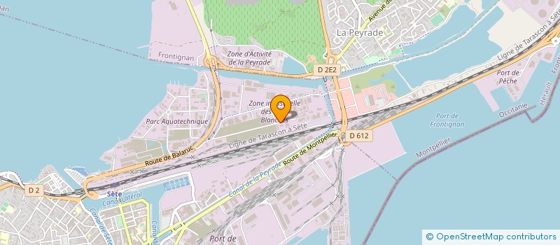 localisation de l'entreprise CTF à SETE
