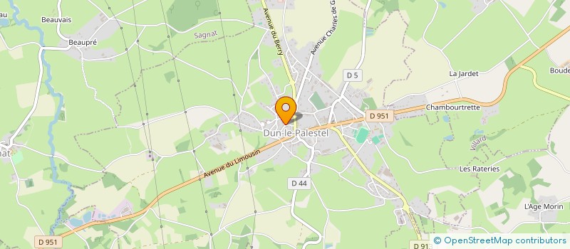 localisation de l'entreprise CTF à DUN-LE-PALESTEL