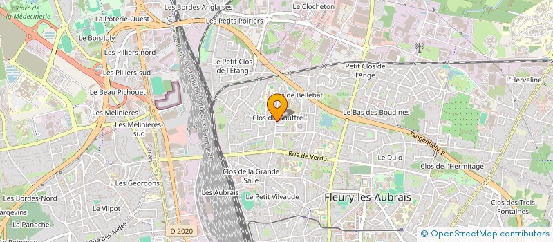 localisation de l'entreprise CTF SOLAIRE CENTRE à FLEURY-LES-AUBRAIS