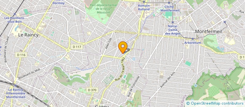 localisation de l'entreprise CTFG à GAGNY