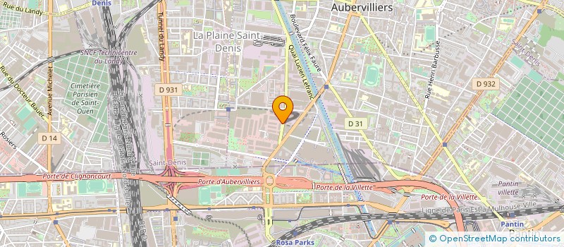 localisation de l'entreprise CTFI à AUBERVILLIERS