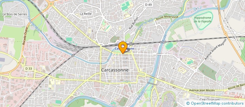 localisation de l'entreprise CTG CARCASSONNE à CARCASSONNE