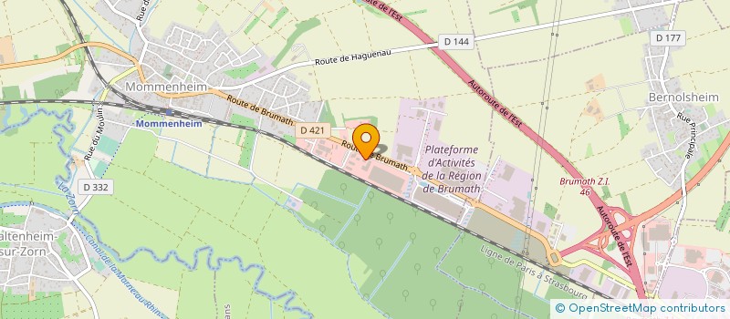 localisation de l'entreprise CTH CONCEPT  MOMMENHEIM