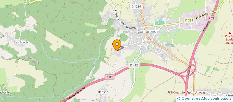 localisation de l'entreprise CTHD  COMBRONDE