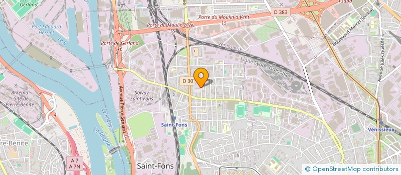 localisation de l'entreprise CTI à SAINT-FONS