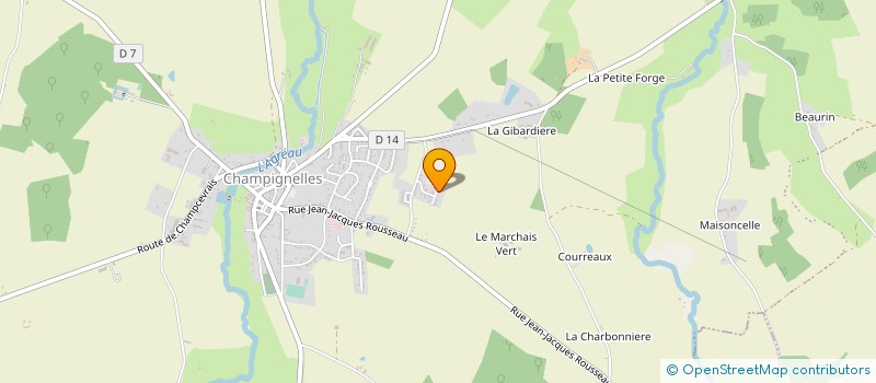 localisation de l'entreprise CTI  CHAMPIGNELLES