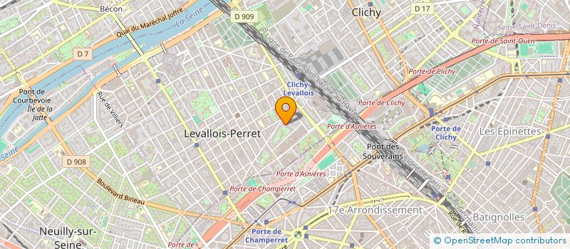 localisation de l'entreprise CTI à LEVALLOIS-PERRET