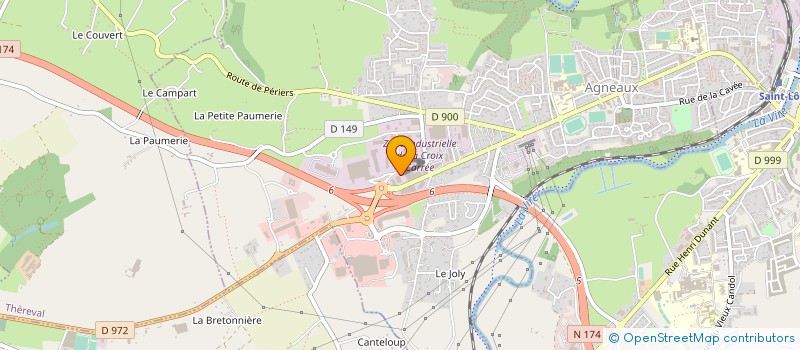 localisation de l'entreprise CTI BAT  AGNEAUX