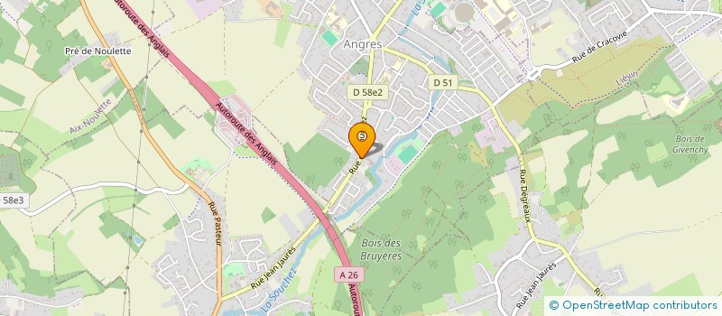 localisation de l'entreprise CTI.ELEC à ANGRES