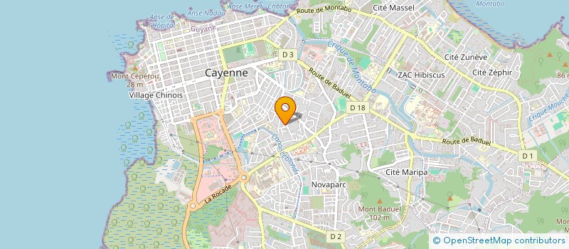 localisation de l'entreprise CTI'S HOME  CAYENNE